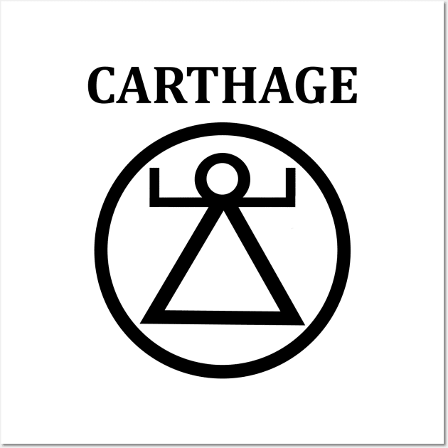 Ancient Carthage Tanit Symbol Wall Art by AgemaApparel